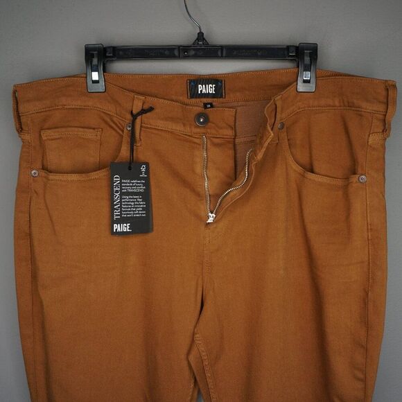 PAIGE Men's Federal Slim Straight Stretchy Jeans in Amber Honey size 38 NWT - Picture 15 of 16
